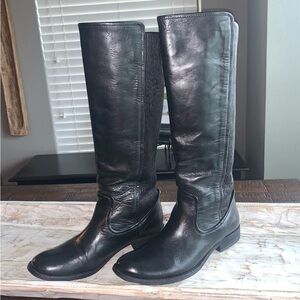 Frye Mellissa Scrunch Tall Boot, Black, 9M